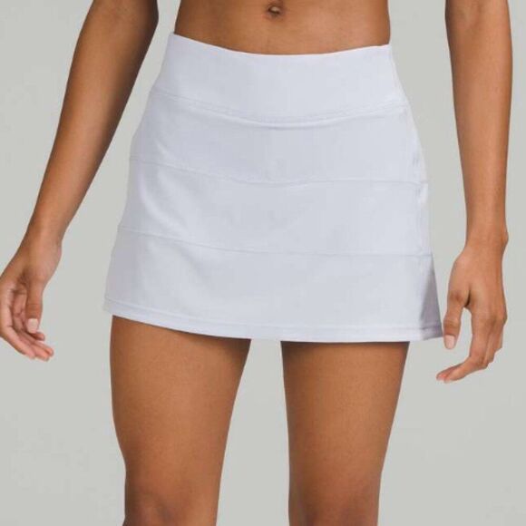 lululemon athletica Dresses & Skirts - Women Lululemon Pace Rival Mid-Rise Skirt *Long Yoga Tennis in Pastel Blue 6